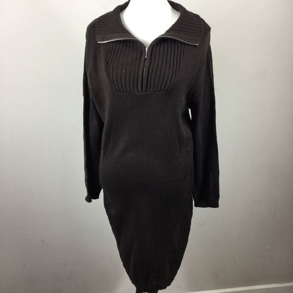 Bonprix Collection Brown Sweater Dress - Picture 1 of 6